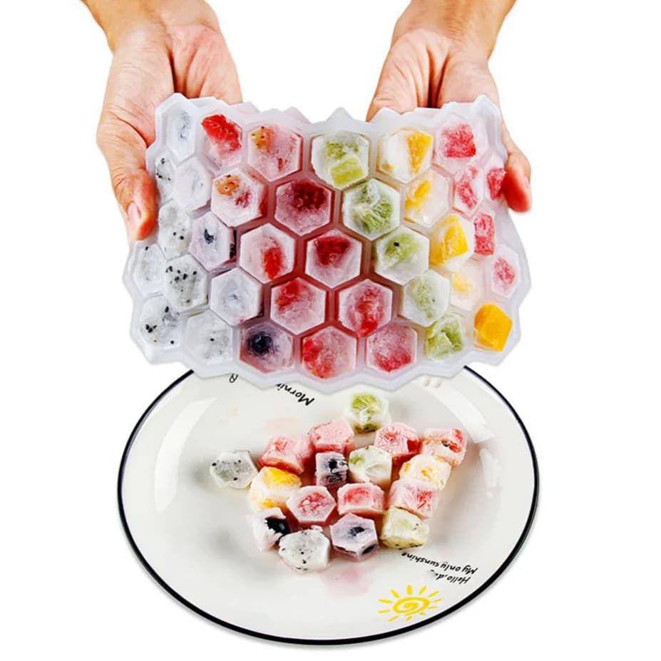 37-rums honeycomb isterningebakke med låg