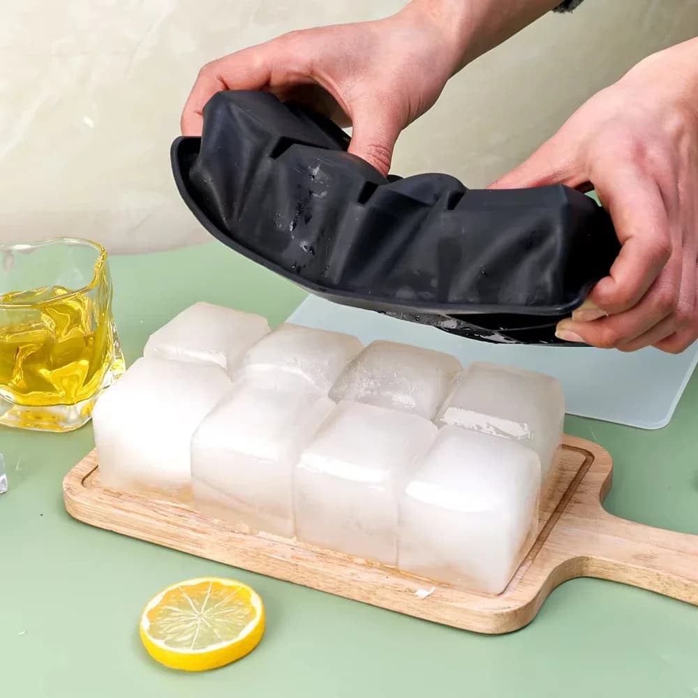 Stor firkantet isterningbakke