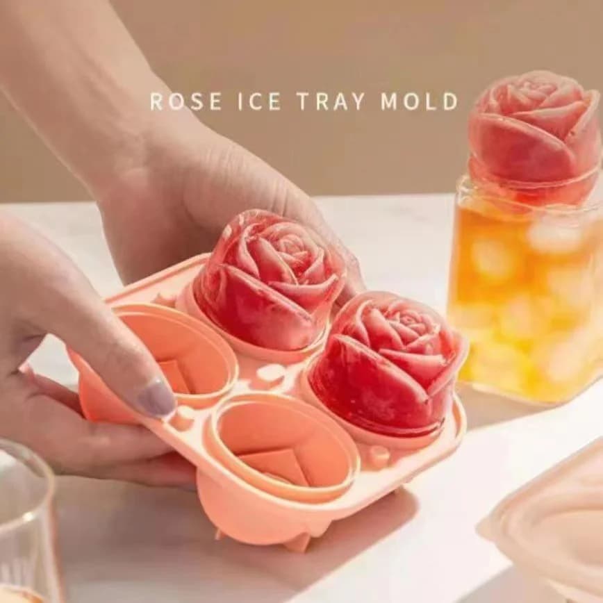 4-rums rose-isterningform